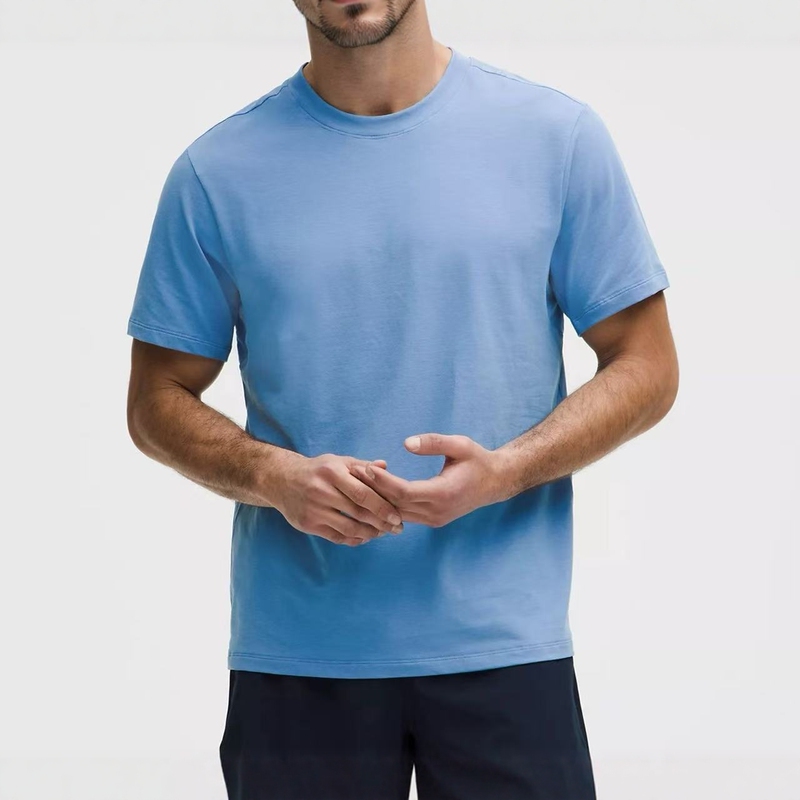 Canadian Lululemon Zeroed in Men's Sports Casual T-Shirt Long-Sleeved Vest Cotton Lycra