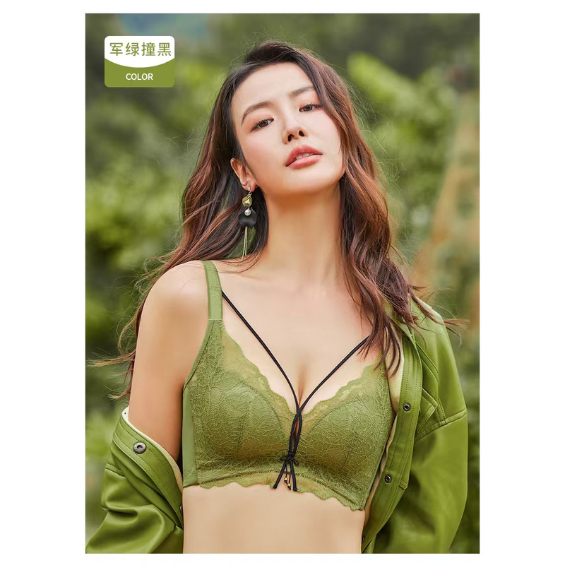 Second Code Bra 8135 Medium Thick Cup for Small Busts, Enhancing and Gathering, Side Support Ab Cup Sexy Comfortable Lingerie Bra