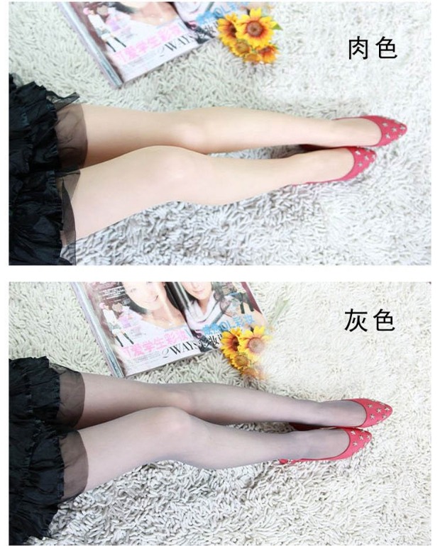 Vớ siêu mỏng vớ nylon màu đen vớ màu da mùa hè chống móc lụa nữ làm việc nhà máy sản xuất quần lót tất vớ nữ