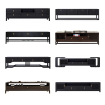New Chinese TV cabinet coffee table combination modern simple light luxury solid wood small apartment living room floor cabinet custom furniture