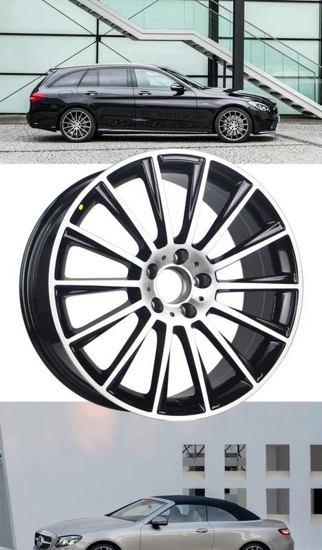 bàn pha trà 17 18 Vành bánh xe quay 19 inch Mercedes-Benz sửa đổi phù hợp cho C-class C200/GLC/E200/E-class/S/GLB bàn trà gỗ me tây bàn trà nhỏ đẹp