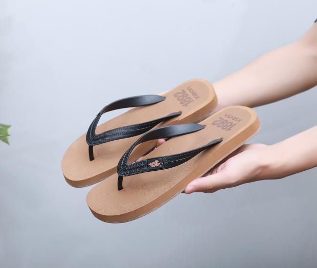 Summer 1892 Foreign Trade British Style Slippers Rubber Sole Wear-Resistant Casual Beach Sandals Men's Flip-Flops
