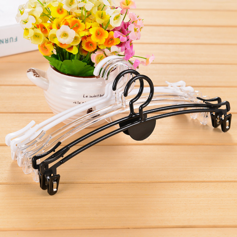 Plastic bra rack white underwear hanger bra rack soft non-slip panty clip clothing store supermarket special