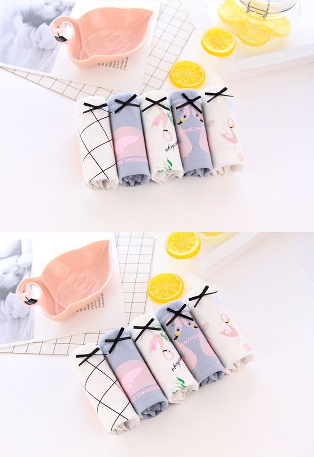 Quần lót nữ cotton eo thấp kích thước lớn nữ Nhật Bản cotton bên trong tập tin ren nơ túi hip tóm tắt mềm quần lót nữ thời trang