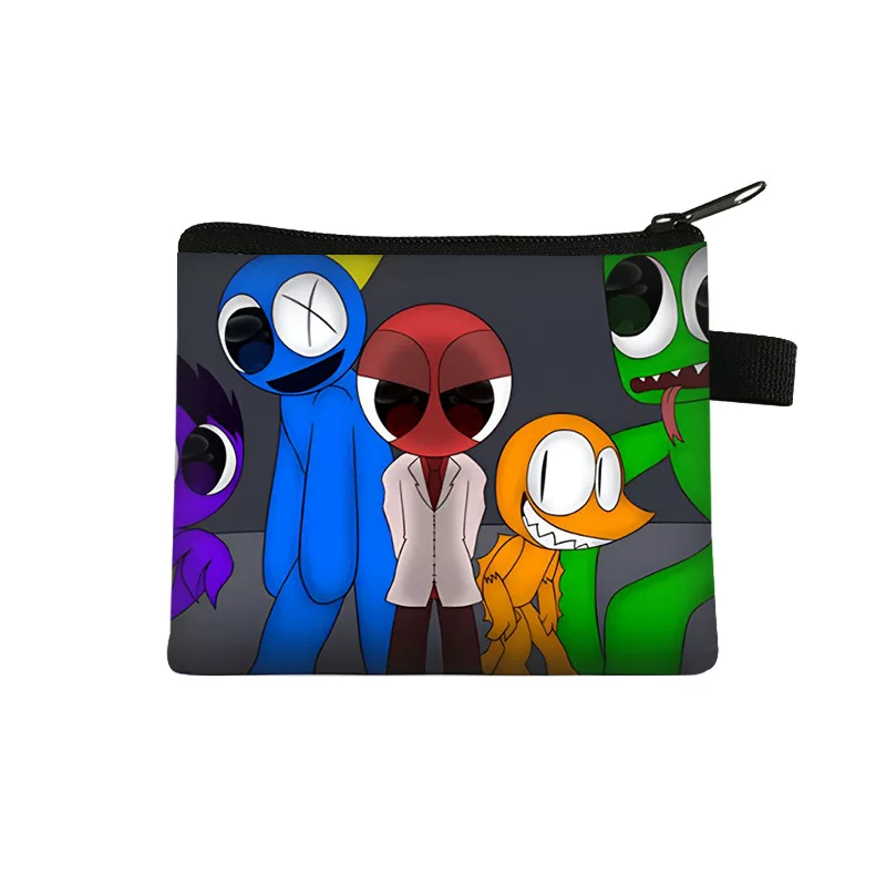 Кошелек-брелок в форме монетки Rainbow Friend ROBLOX Rainbow Friend с мини-кошельком для детей