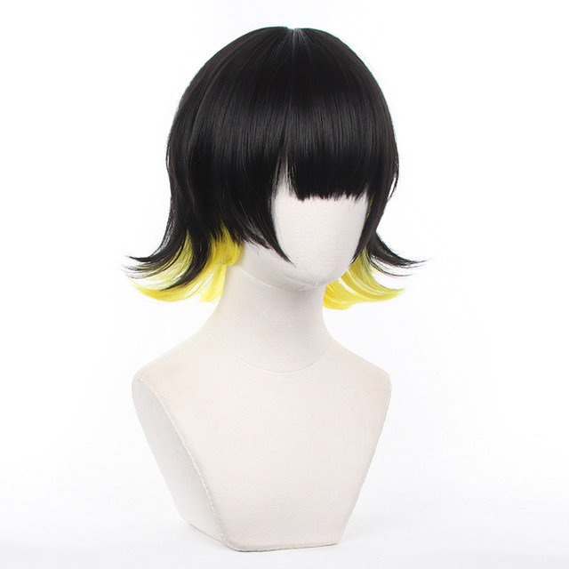 Blue Prison Bee Lehui reversed double color matching cosplay wig is available