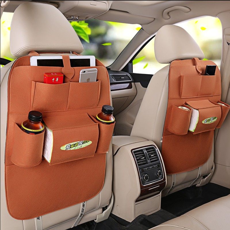 Car seat back storage bag multi-functional car seat back trailer bag car storage box car storage bag supplies