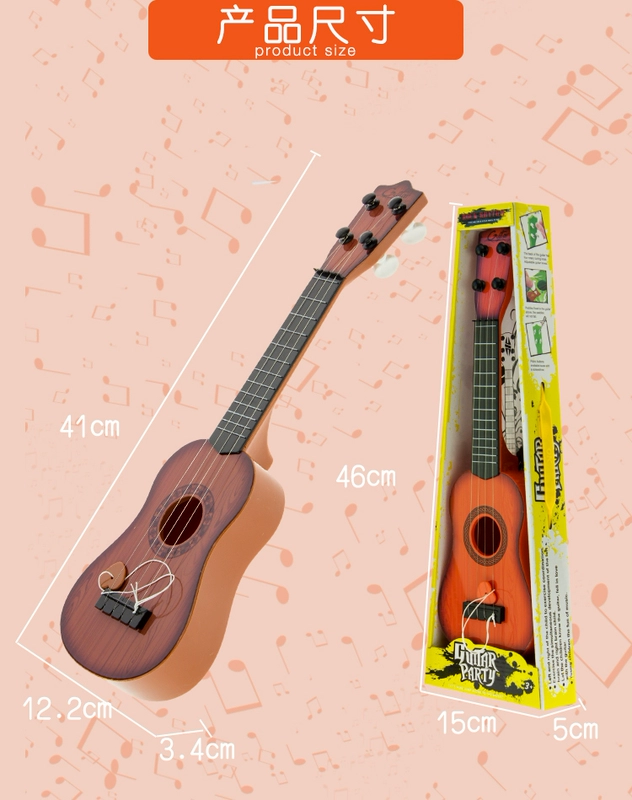 Đồ chơi trí thông minh thời thơ ấu bán buôn mô phỏng chuỗi đàn guitar có thể chơi đồ chơi nhạc cụ trẻ em trai 1-3-6 - Đồ chơi âm nhạc / nhạc cụ Chirldren