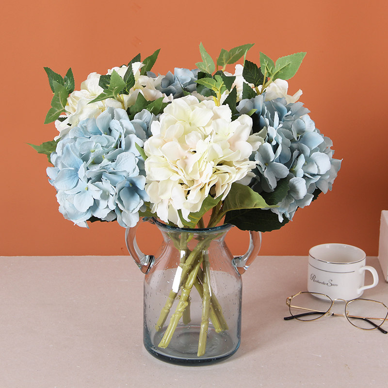 European simulation embroidery ball plastic fake flower bouquet home dining table tea several living room decorated silk flower set