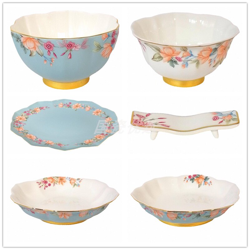 【Individual Items】 Yongfengyuan New Year Gift Tianqing Era 30-Piece 62-Piece Tableware Accessories Rice Bowl Noodle Bowl Fish Plate Dinner Plate 【Individual Items】 Yongfengyuan New Year Gift Tianqing Era 30-Piece 62-Piece Tableware Accessories Rice Bowl Noodle Bowl Fish Plate Dinner Plate