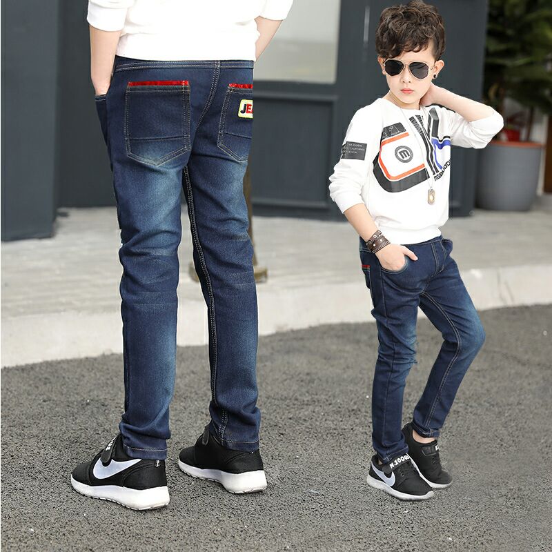 4 bé trai 5 quần jean 6 quần áo trẻ em 10 quần trẻ em 8 bé trai 9 tuổi xuân hè mới 12 Slim 2018 quần áo trẻ sơ sinh