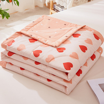 Pure cotton summer cool by cotton water washing single student dorm thin air conditioning can be machine washed summer by spring and autumn