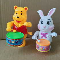 Chain clockwork childrens toys without battery drumming bear drumming Pooh drum rabbit
