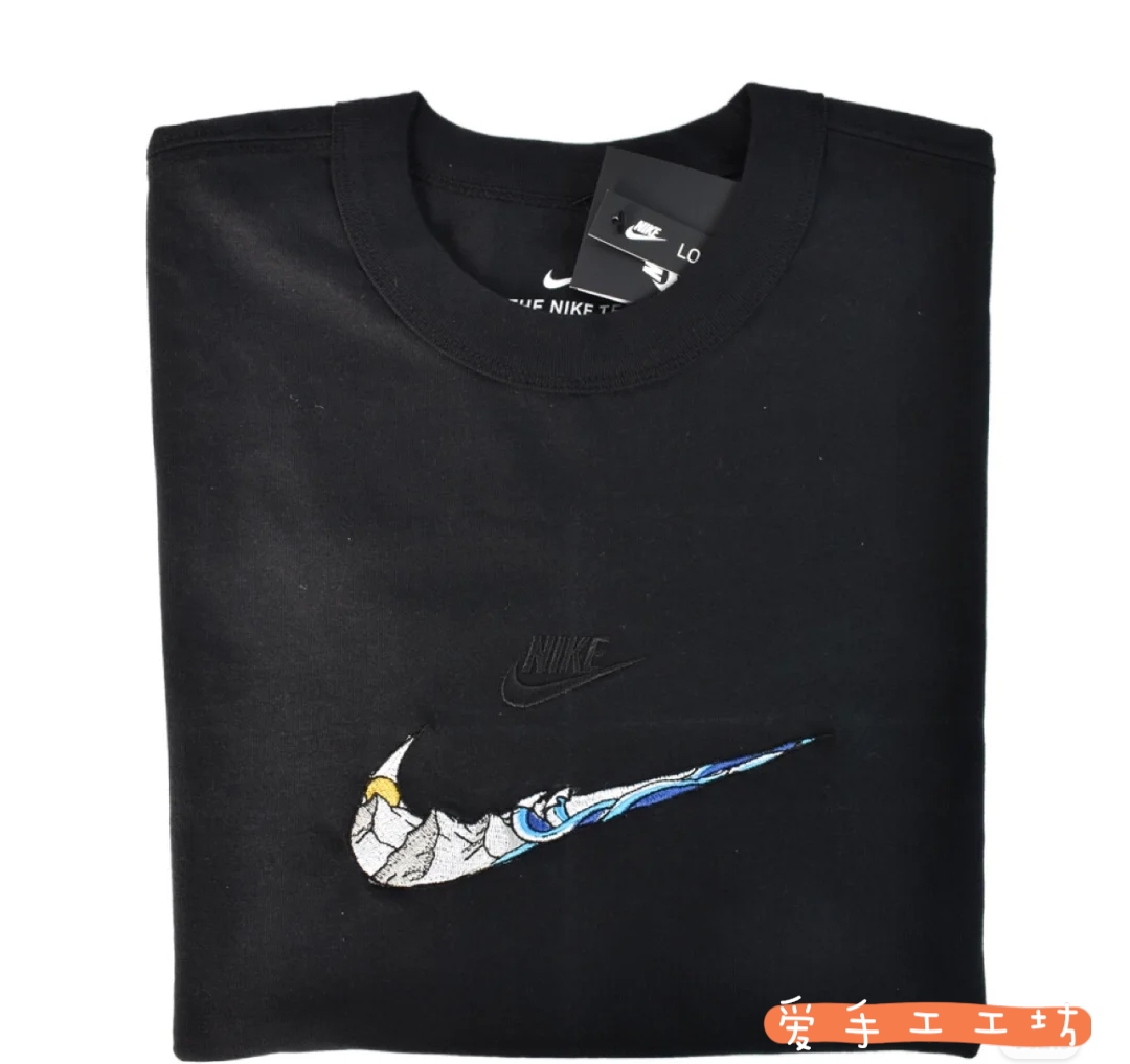 nikediy Embroidery Material Bag Couple T-shirt Embroidery Boyfriend Gift Birthday 520 Valentine's Day Gift Little Red Riding Book