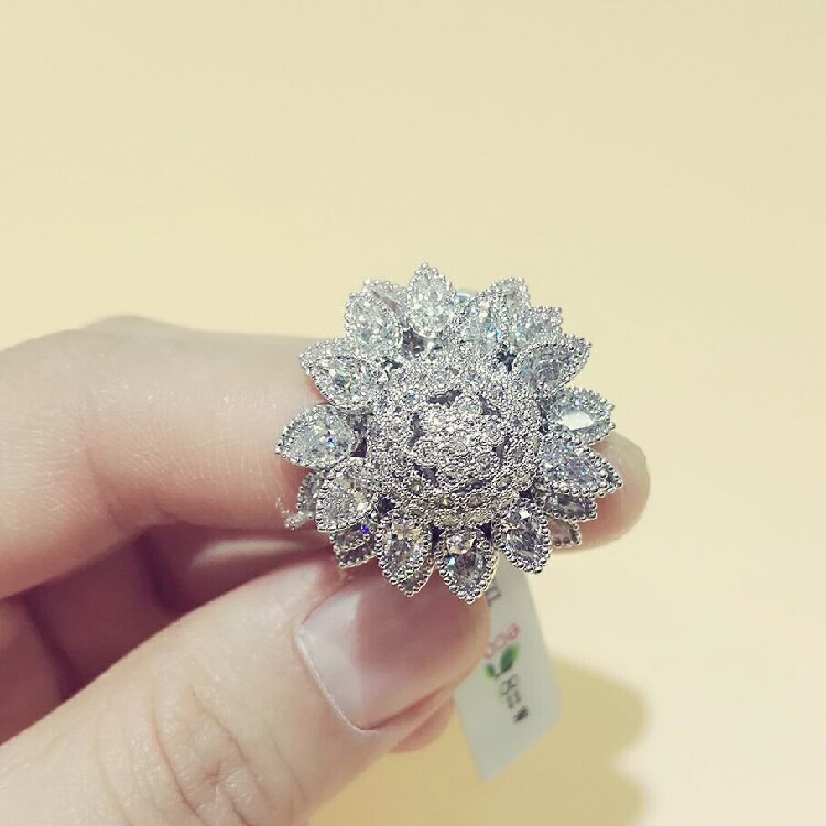 Bague Femme en Alliage argent plaque plaque or - Ref 3087948 Image 4