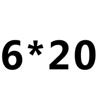 Цветочный M6*20