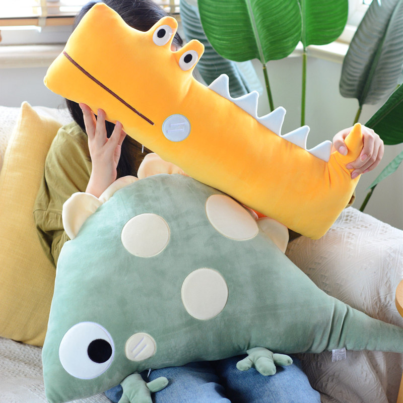 Cute ins Nordic dinosaur pillow plush toy bed doll girl sleeping Doll Doll pillow