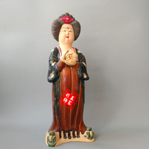 Antique Tang three color ornaments female ceramic home jewelry character Crafts hotel cultural exhibits customization