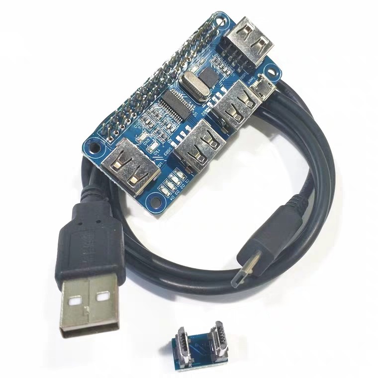树莓派USB扩展板HUB集线器TTL串口模块Raspberry Zero/Zero W/3B+