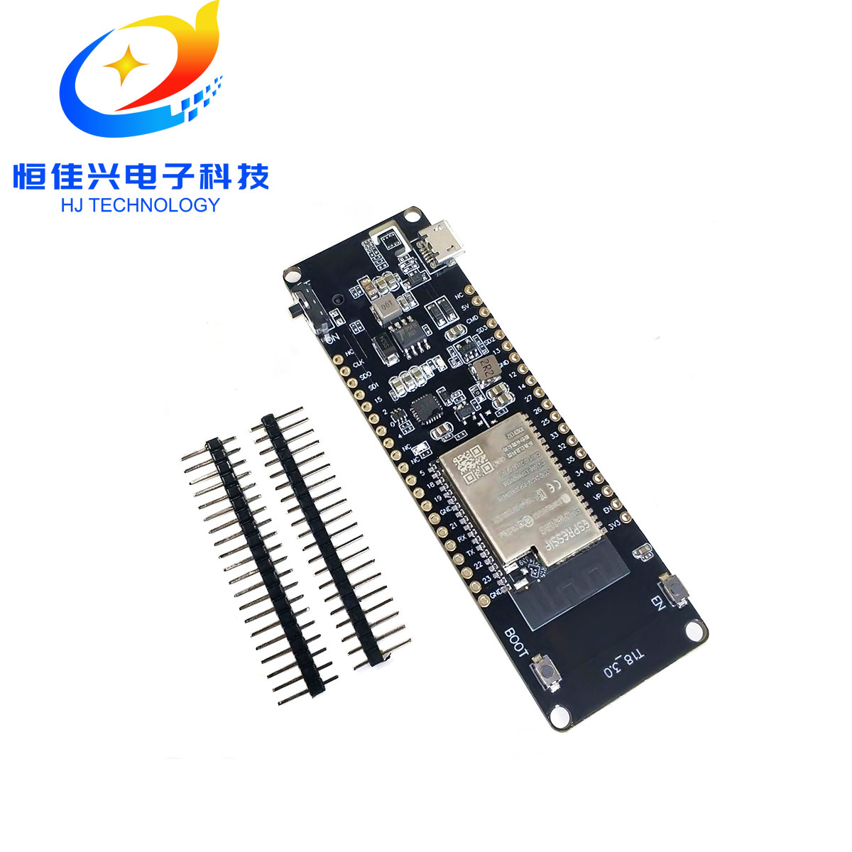 无线WiFi蓝牙模块 带18650电池座盒电池盒 ESP32 WROVER开发板