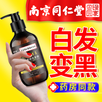 Tongrentang Polygonum multiflorum shampoo white hair turned black hair root turned black pure plant official brand flagship store