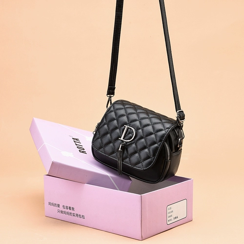 Небольшая сумка, сумка для телефона, универсальная маленькая модная сумка на одно плечо, из натуральной кожи, в корейском стиле