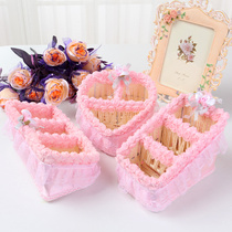Lace Containing basket Fruit Candy Basket fabric Containing Basket storage basket Miscellaneous Basket Rose Containing Basket