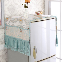 Upscale European style fabric fridge towels fridge cover single open door double door open door fridge dust cover Washing machine cover cloth towels
