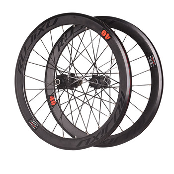 V/Disc Brake Straight Pull Flat Strip 20 Inches 406 451 Pack Carbon Hub 40mm Rim Four Bearing Foldableing Wheel Set