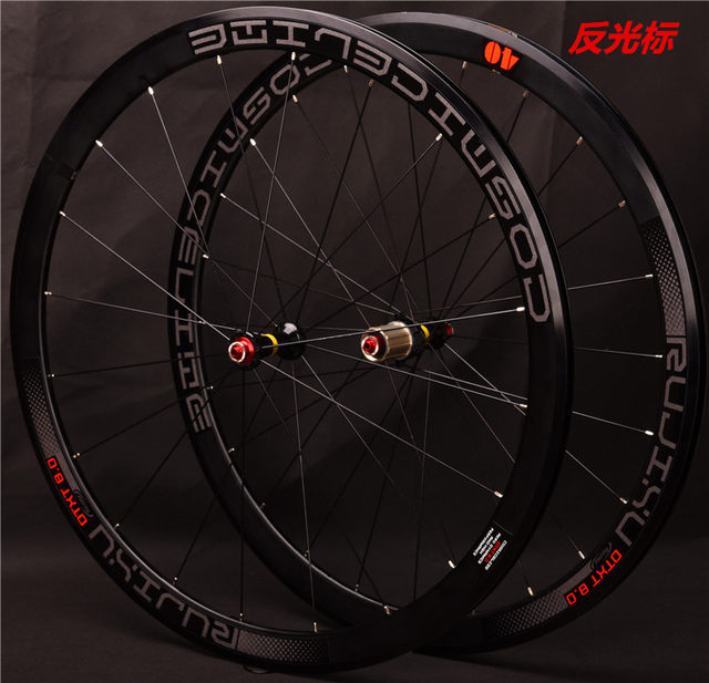 Super Loud 700C Frame Height 30 40mm Ultra-Light Road Wheel Set V/C Brake Disc Brake Front Two Rear Four Bearing Six Buckthorn Teeth