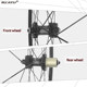 120-Spoke 700C Bicycle Disc Brake Road Wheelset, Off-Road Road Straight-Pull Wind-Breaking Wheelset, Six-Claw 3-Tooth