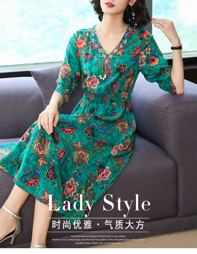 Robe femme en De la soie - Ref 3328148 Image 5