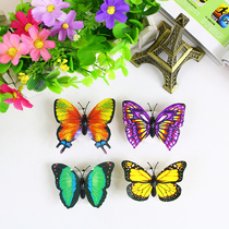 Q creative cartoon butterfly decoration wall lamp bedroom unplugged luminous butterfly LED colorful small night cute lighting