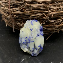 Qingtian closed door blue star pendant bamboo leaf green light frozen cauliflower yellow egg green rock door crystal