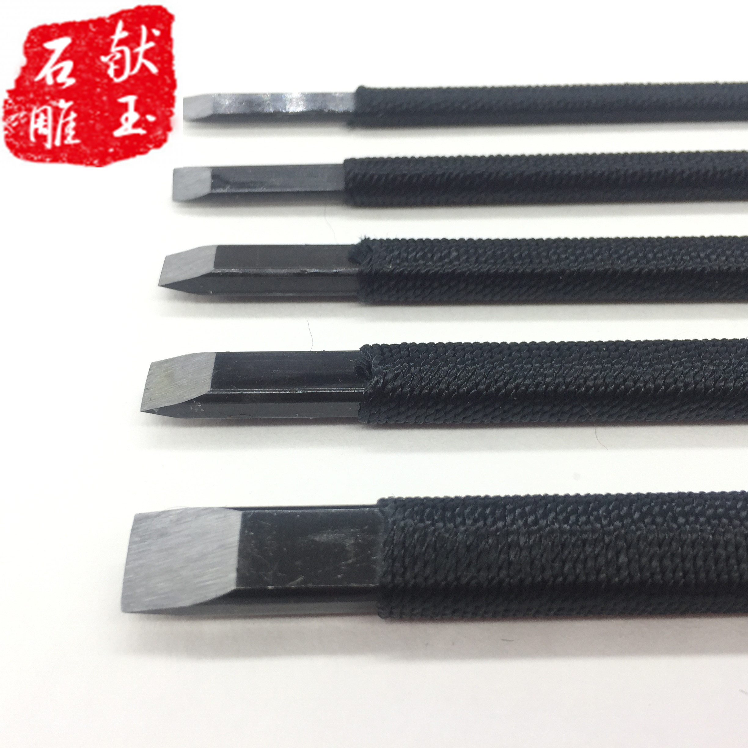 8 5mm a woodpecker Golden Scalpin knife to the entry tool manganese steel knife double - edged stone knife