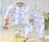 Bộ đồ lót trẻ em Tongtai 3-18 tháng nam và nữ vai bé sơ mi hở vai quần hai dây pijama bé trai Quần áo lót