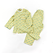 Baby cotton home air conditioning clothing casual gauze summer baby long sleeved childrens pajamas set Boys and Girls