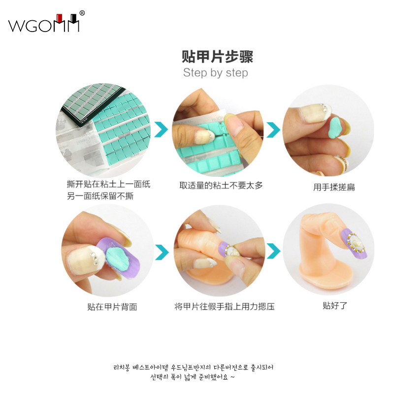 Dụng cụ làm móng Universal Clay Một miếng thẻ màu cố định keo nhựa đất sét bùn liền mạch tái sử dụng đất sét - Công cụ Nail máy làm nail