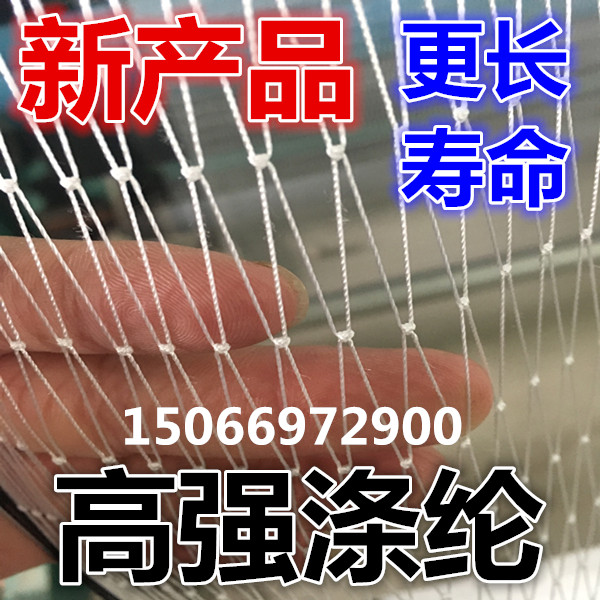 High-strength polyester anti-bird net orchard fish pond bird-proof net nylon silk grape net life is longer