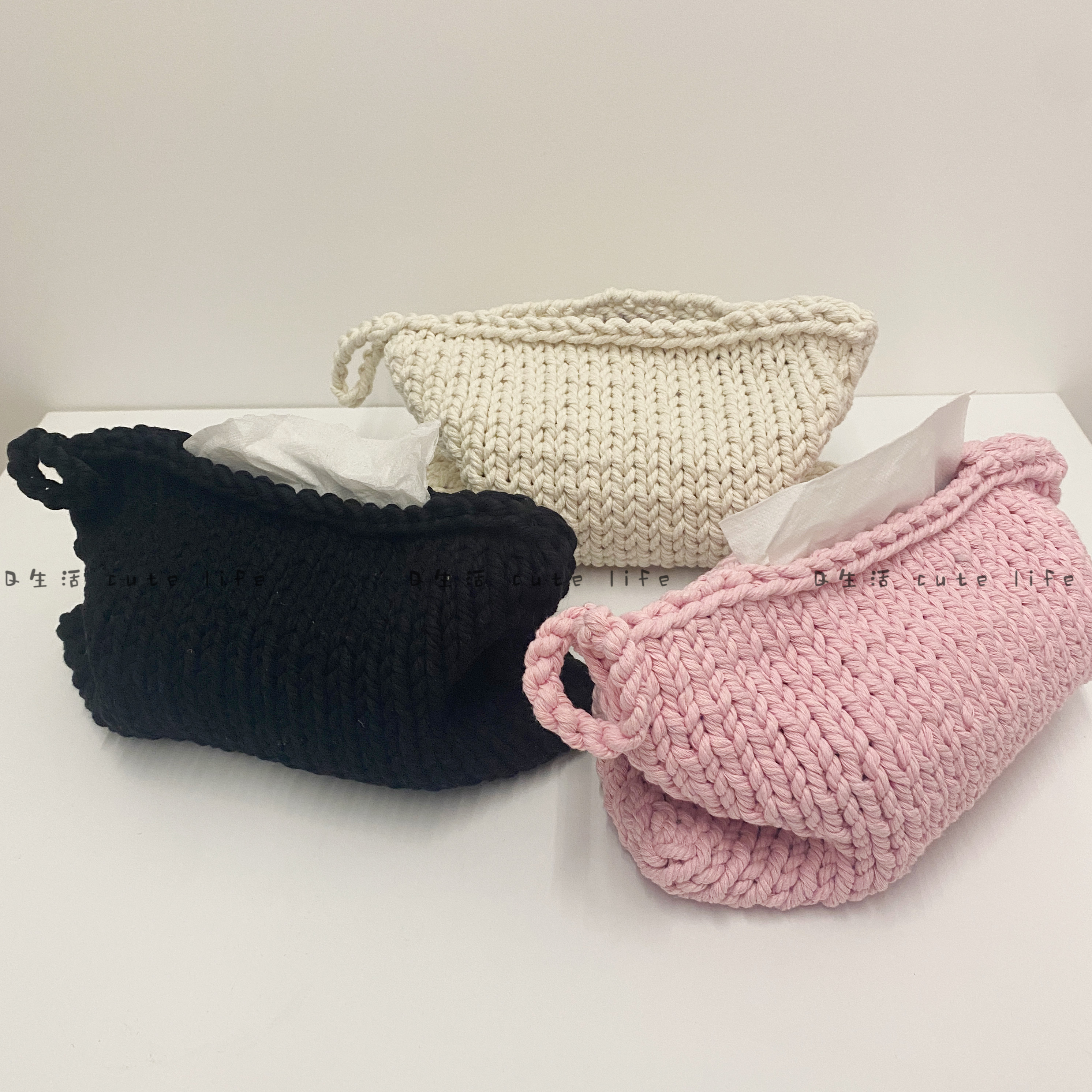 Q Life on-board paper towel box tissue bag can hang design hand for drawing paper bags customizable with no back-to-Taobao