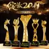 Resin gold-plated trophy Professional custom Crystal trophy medal Thumb certificate listing custom-made factory direct sales