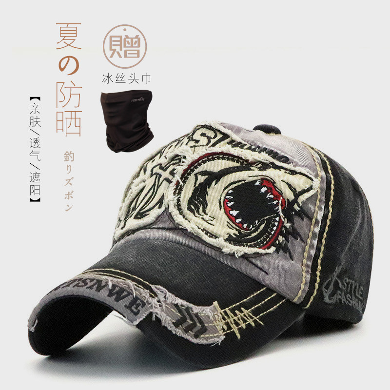 Fishing hat fishing tide product Luyada people sea fishing hat outdoor sun hat sun protection fishing sun hat men's hat