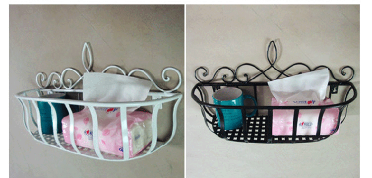 Mục vụ châu Âu rèn sắt treo tường giá đỡ chậu hoa giá treo tường khung hoa khung sắt rèn hoa giỏ đặc biệt cung cấp - Kệ kệ 3 tầng