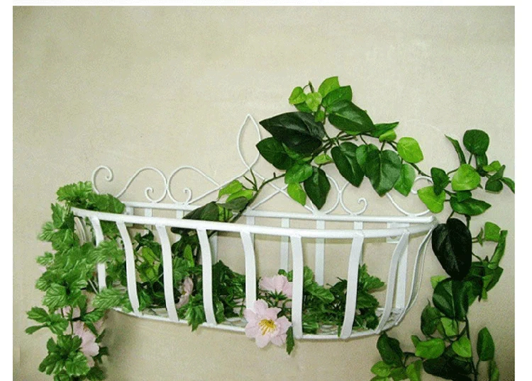 Mục vụ châu Âu rèn sắt treo tường giá đỡ chậu hoa giá treo tường khung hoa khung sắt rèn hoa giỏ đặc biệt cung cấp - Kệ giá kệ gỗ