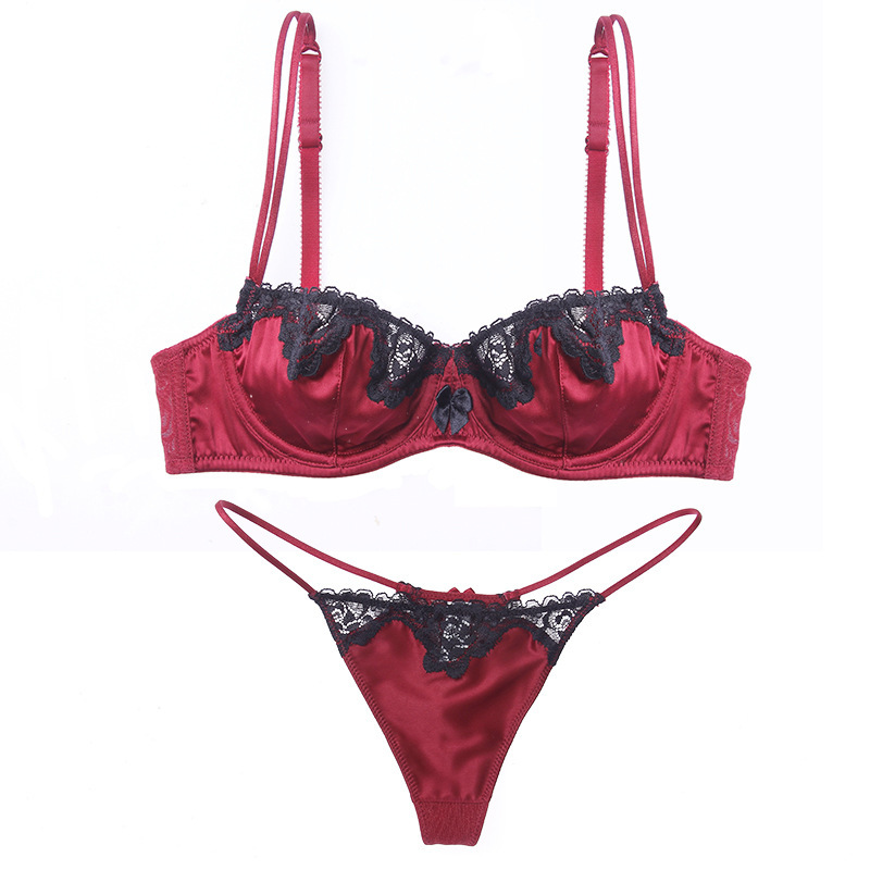 Original Foreign Trade Balaloum Sexy Lace Thin Women's Lingerie Bra Set Thong Underwear Sexy Original Foreign Trade Balaloum Sexy Lace Thin Women's Lingerie Bra Set Thong Underwear Sexy