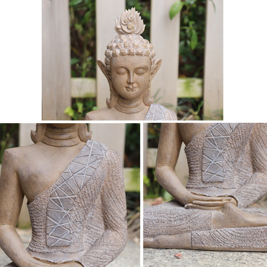 Chinese Garden Buddha Statue Zen Garden Arrangement Ornament Gardening Bed and Breakfast Tea Room Landscaping Home Study Art Decoration