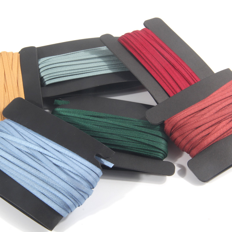 Băng cotton satin 3 mm / 0,3cm Hàn Quốc tự làm phụ kiện tóc tự làm bao bì quà tặng trang trí ruy băng trang sức phụ kiện 10 mét - Phụ kiện tóc kẹp càng cua 5 răng