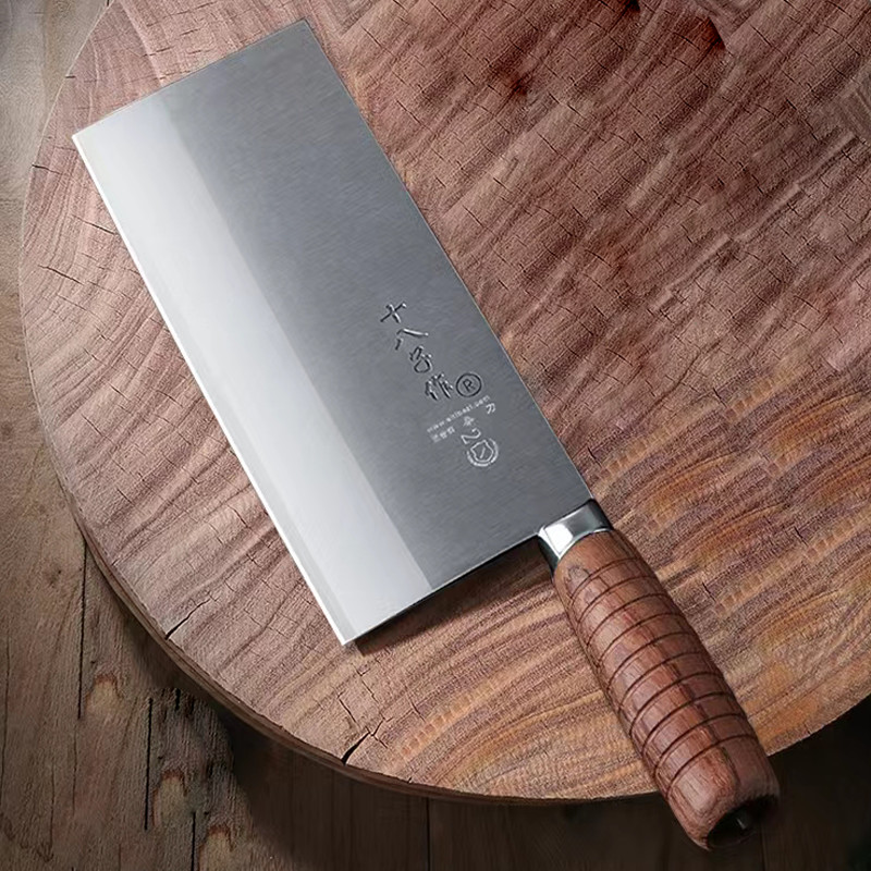 Yangjiang eighteen sons for professional chefs special slicing mulberry knife kitchen knife hand forged open edge slicing kitchen knife