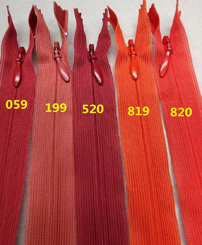【Over 29, Off】Authentic Ykk Zipper No. 2, Silk Edge, Invisible Closed-End, Red Series, 30-60cm for Dresses 【Over 29, Off】Authentic Ykk Zipper No. 2, Silk Edge, Invisible Closed-End, Red Series, 30-60cm for Dresses