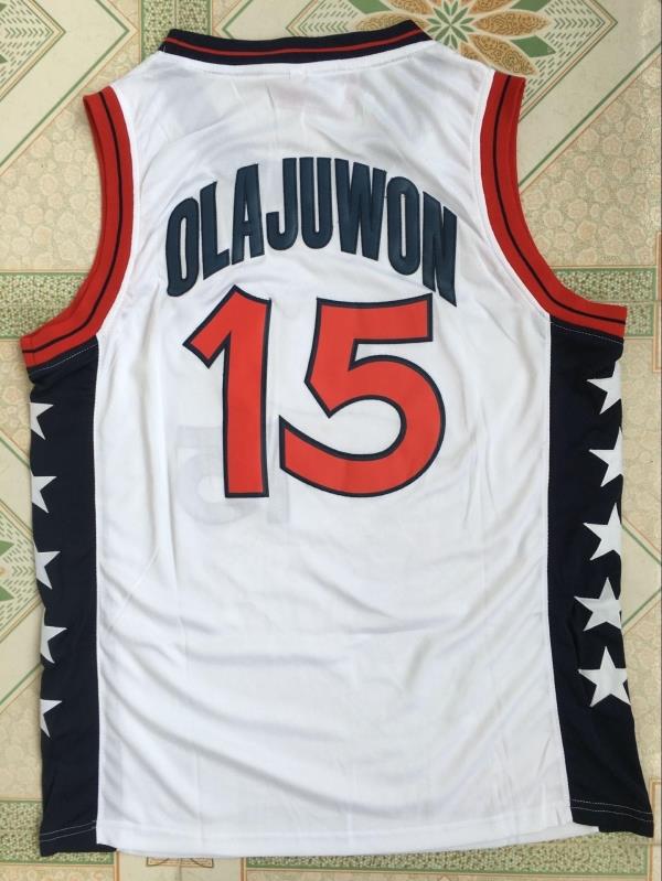 Barkley, Malone, Miller, Hill, Hardaway #6, O'Neal #13, Pippen #8, White Embroidered Basketball Jersey